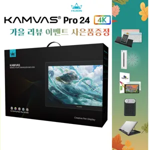 휴이온 KAMVAS Pro 24 4K UHD액정타블렛, 블랙