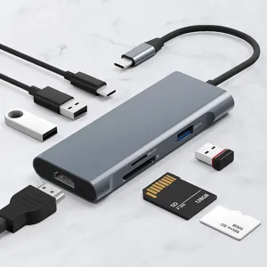 홈플래닛 7포트 USB3.0 HDMI 멀티허브 DEX 덱스 미러링 HUB7C