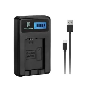 퓨어클리어 소니 NP-BG1 LCD 싱글 USB 호환 카메라 배터리 충전기