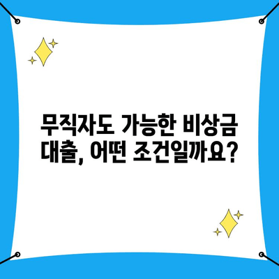 무직자 비상금 대출 신청, 어떻게 해야 할까요? |  필수 서류, 신청 방법, 주의 사항 완벽 가이드