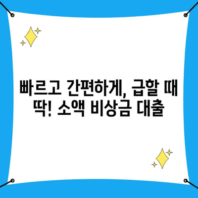 안전하고 간편한 무직자 비상금 대출, 어떻게 받을까요? | 비상금, 소액대출, 무직자 대출, 신용대출