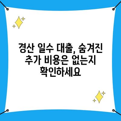 경산 일수 대출, 조건과 유의 사항 꼼꼼히 살펴보기 | 경산, 일수 대출, 대출 조건, 유의 사항, 신용 등급