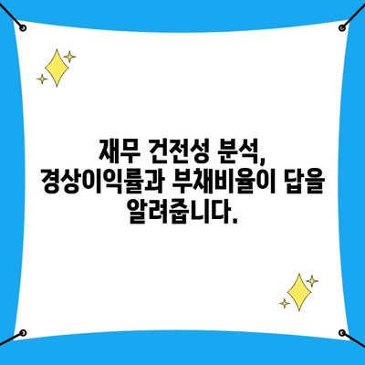 경상이익률과 부채비율로 기업의 재무 건전성 파악하기 | 재무 분석, 기업 분석, 투자 전략