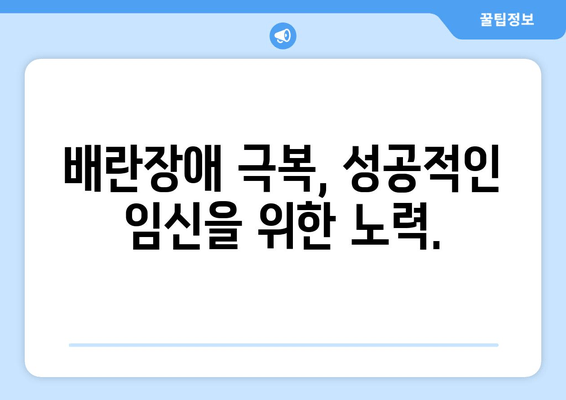 배란장애 극복, 난임 치료와 임신 준비 성공 가이드 | 난임, 배란장애, 임신, 치료, 준비