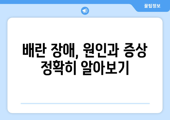 배란 장애 극복, 임신 준비 성공 가이드| 치료법 & 팁 | 불임, 배란 장애, 임신 성공, 난임 치료